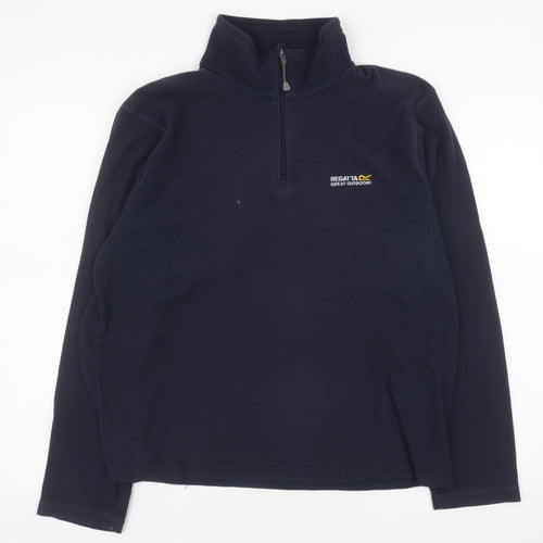 Regatta Mens Blue M 1/4 Zip Fleece Sweatshirt Outdoor Pullover