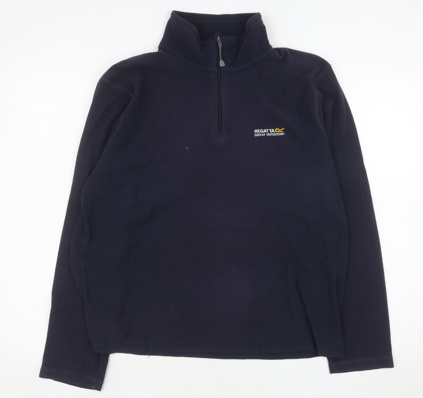 Regatta Mens Blue M 1/4 Zip Fleece Sweatshirt Outdoor Pullover