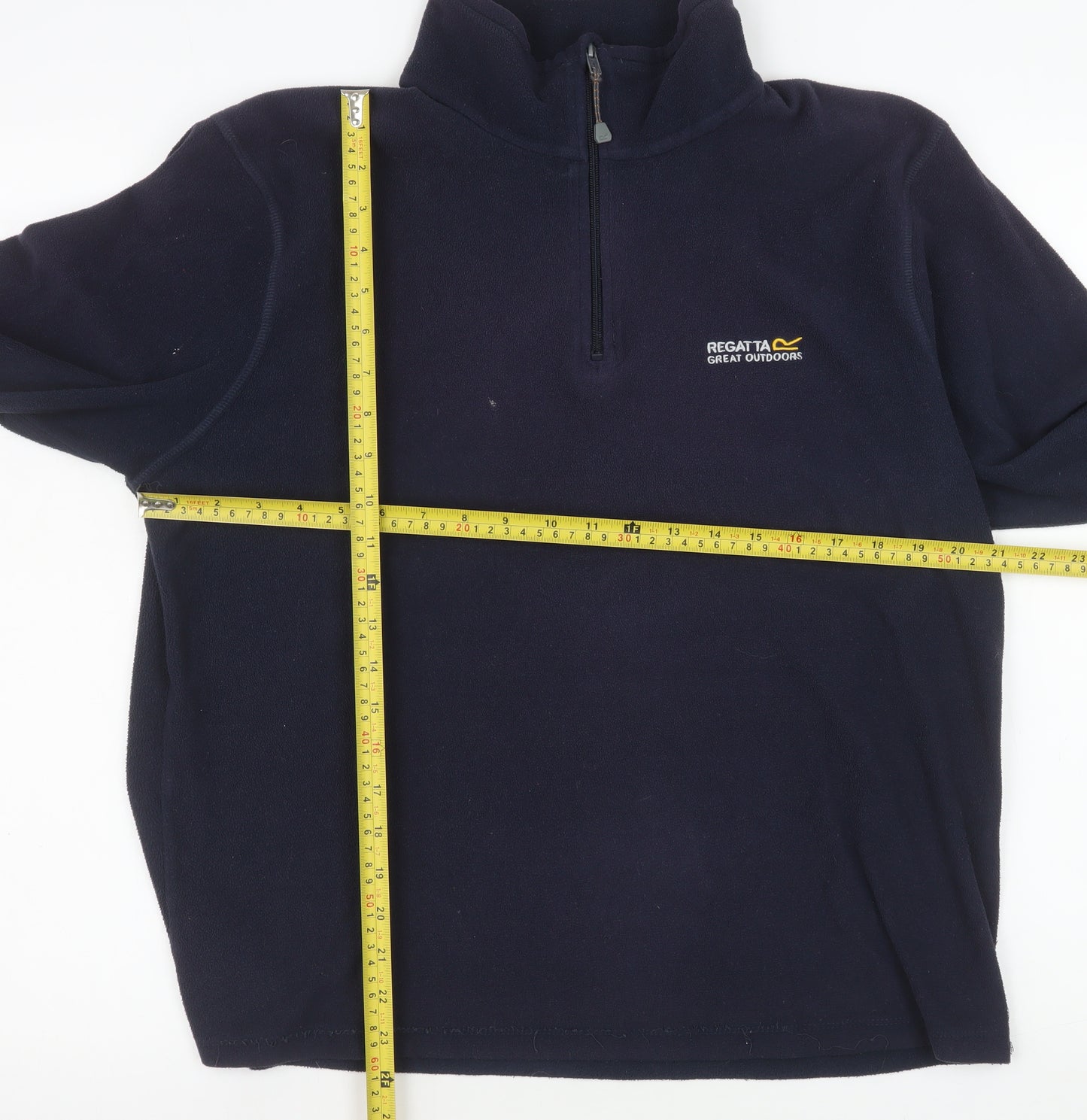 Regatta Mens Blue M 1/4 Zip Fleece Sweatshirt Outdoor Pullover