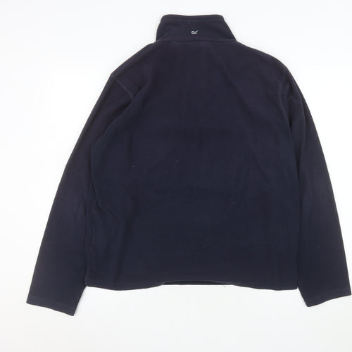 Regatta Mens Blue M 1/4 Zip Fleece Sweatshirt Outdoor Pullover