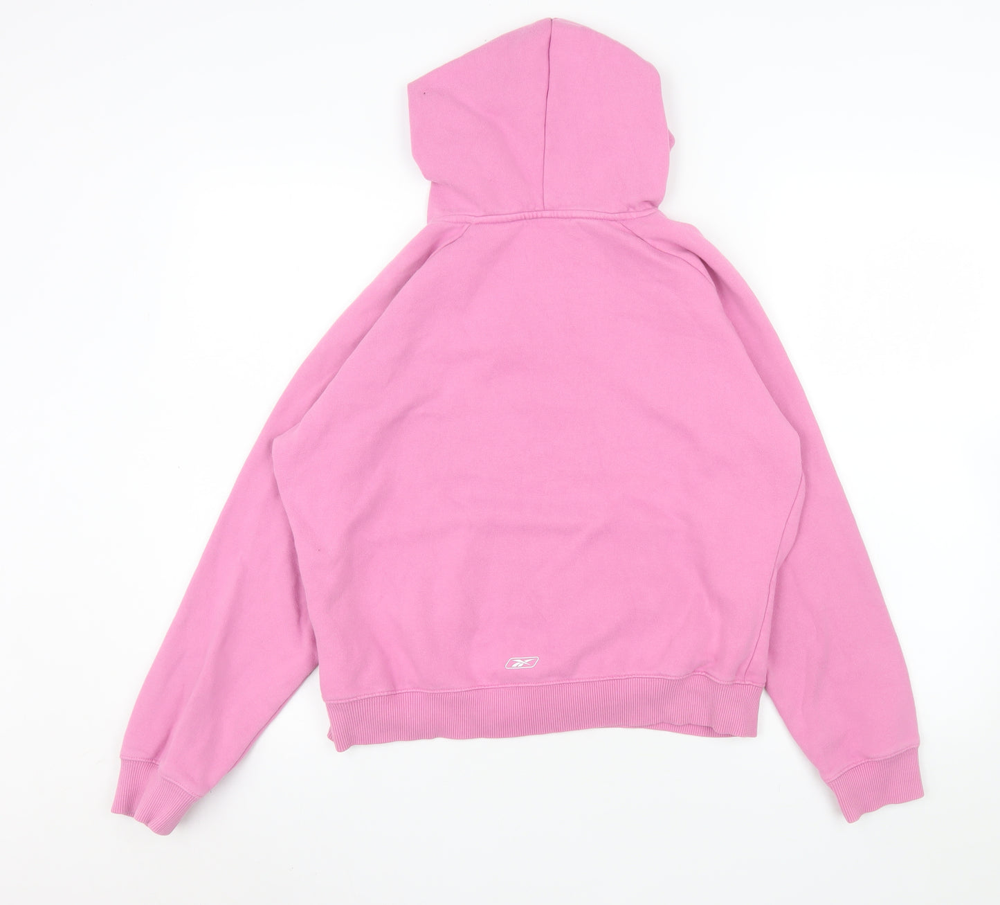 Reebok Womens Pink Hoodie Size 16 XL Pullover Cotton Blend