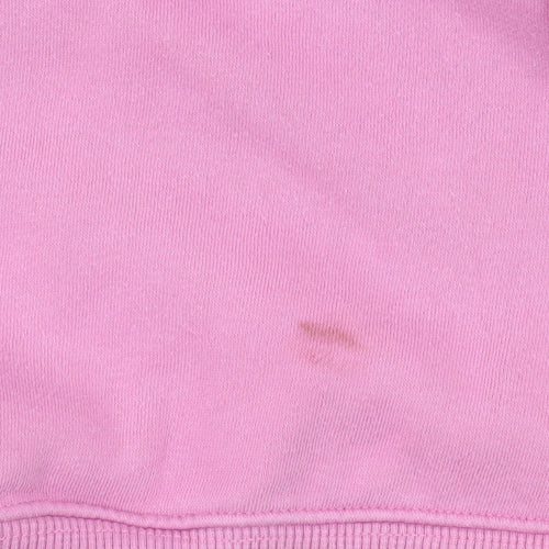 Reebok Womens Pink Hoodie Size 16 XL Pullover Cotton Blend