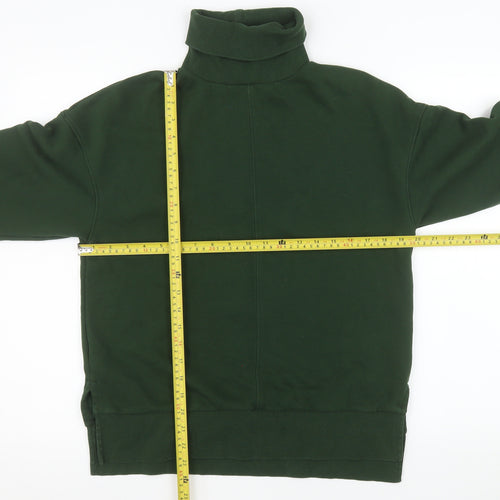 Marks and Spencer Women Green Size 12 Roll Neck Sweatshirt