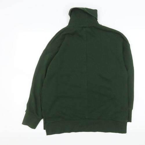 Marks and Spencer Women Green Size 12 Roll Neck Sweatshirt