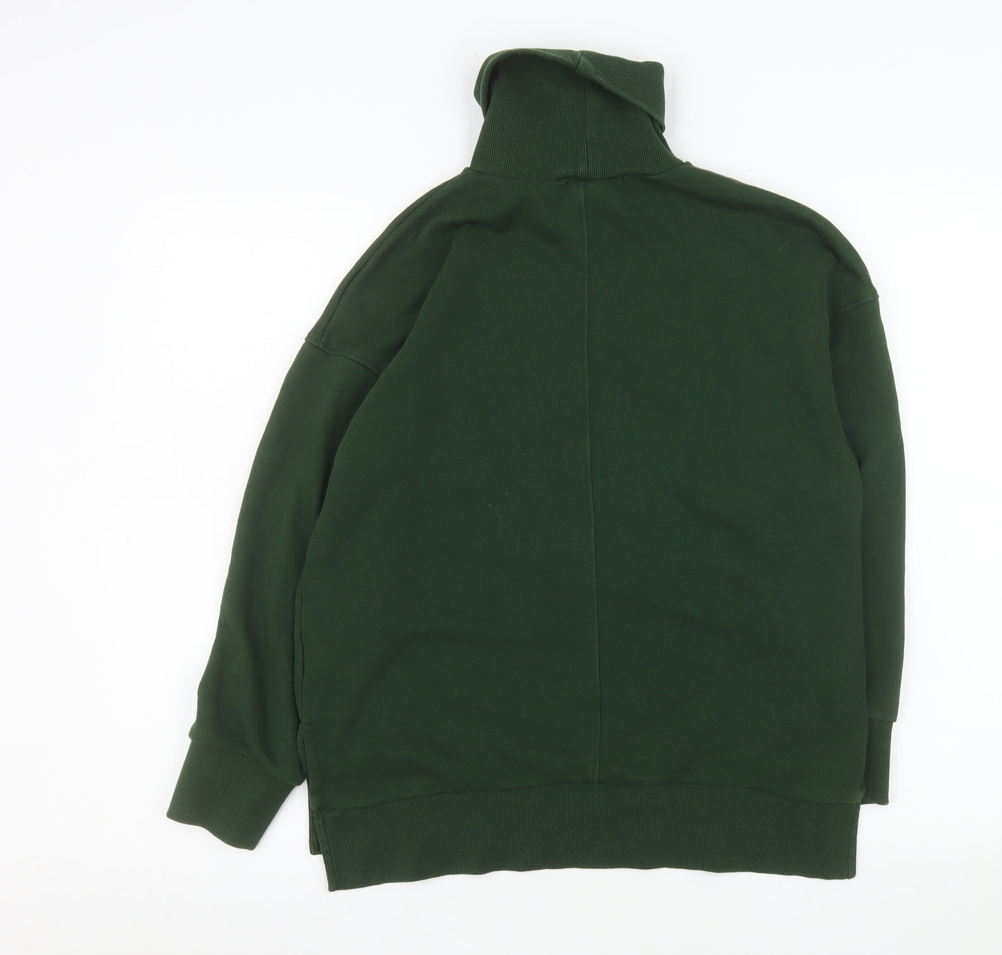 Marks and Spencer Women Green Size 12 Roll Neck Sweatshirt