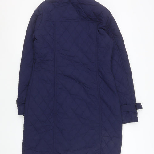 The Department Women’s Blue Quilted Long Coat Size 10