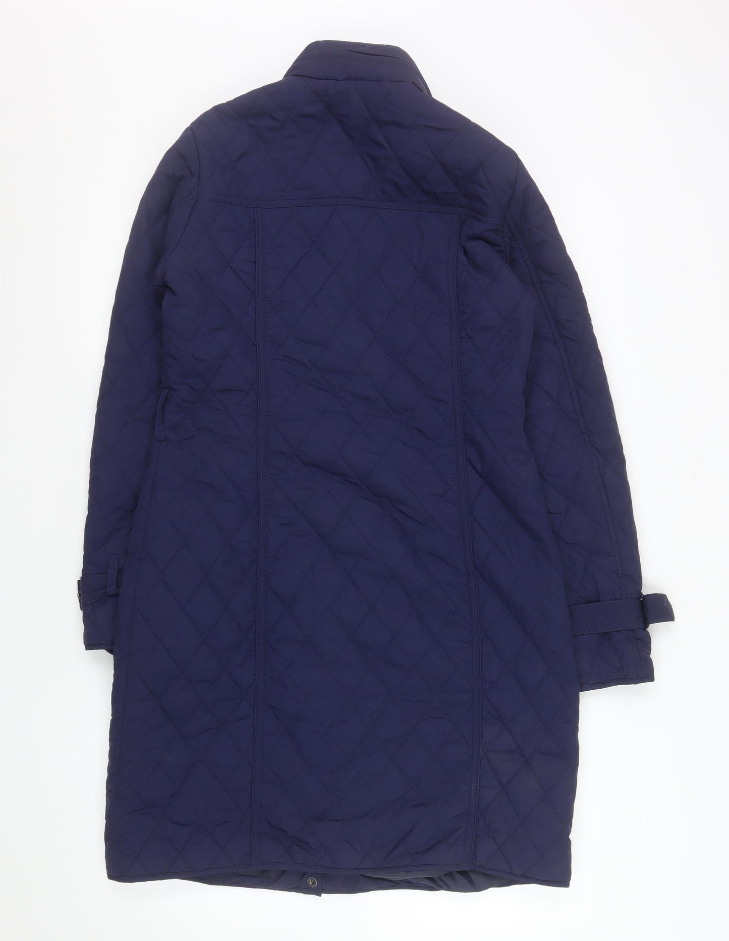 The Department Women’s Blue Quilted Long Coat Size 10