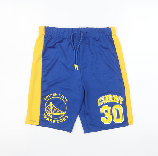 NBA Boys Blue Basketball Athletic Shorts 9-10 Years Golden State Warriors Curry 30