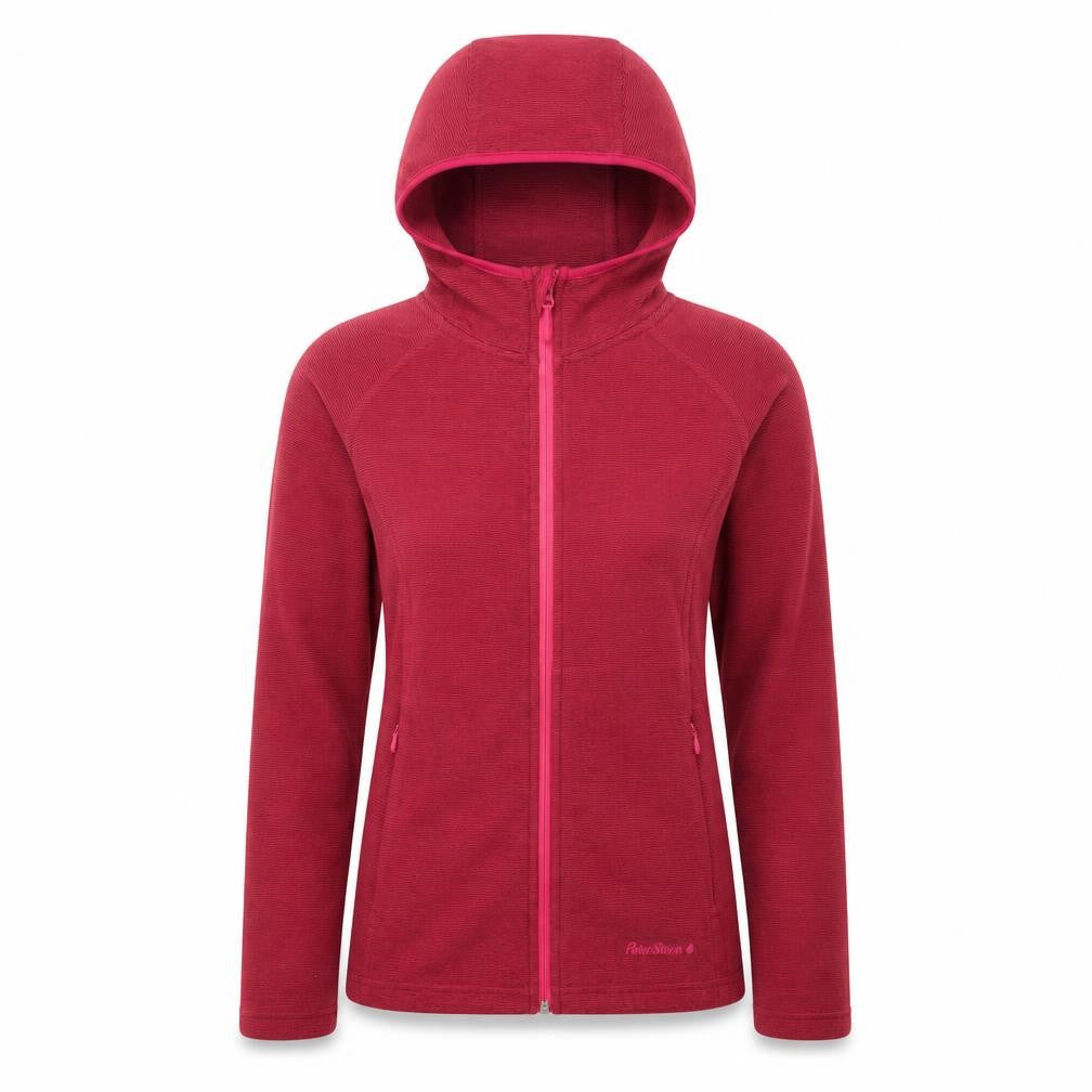 Front view of Peter Storm Women's Red Hooded Fleece Jacket, size 10