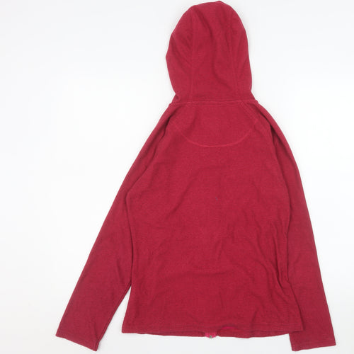 Peter Storm Women's Red Hooded Fleece Jacket Size 10