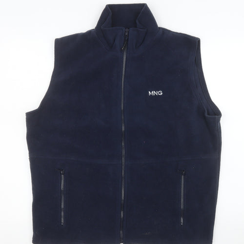 Result Men's Blue Fleece Bodywarmer Waistcoat M Full Zip Outdoor Vest