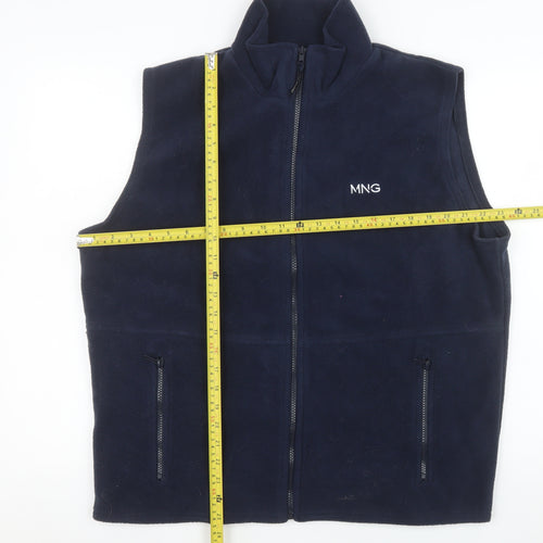 Result Men's Blue Fleece Bodywarmer Waistcoat M Full Zip Outdoor Vest