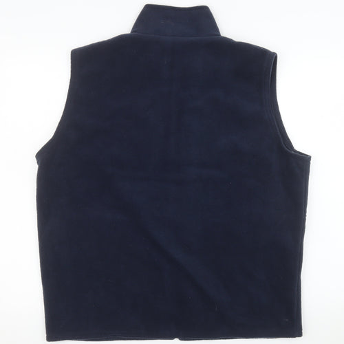 Result Men's Blue Fleece Bodywarmer Waistcoat M Full Zip Outdoor Vest