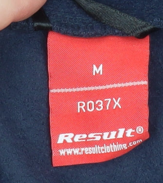 Result Men's Blue Fleece Bodywarmer Waistcoat M Full Zip Outdoor Vest
