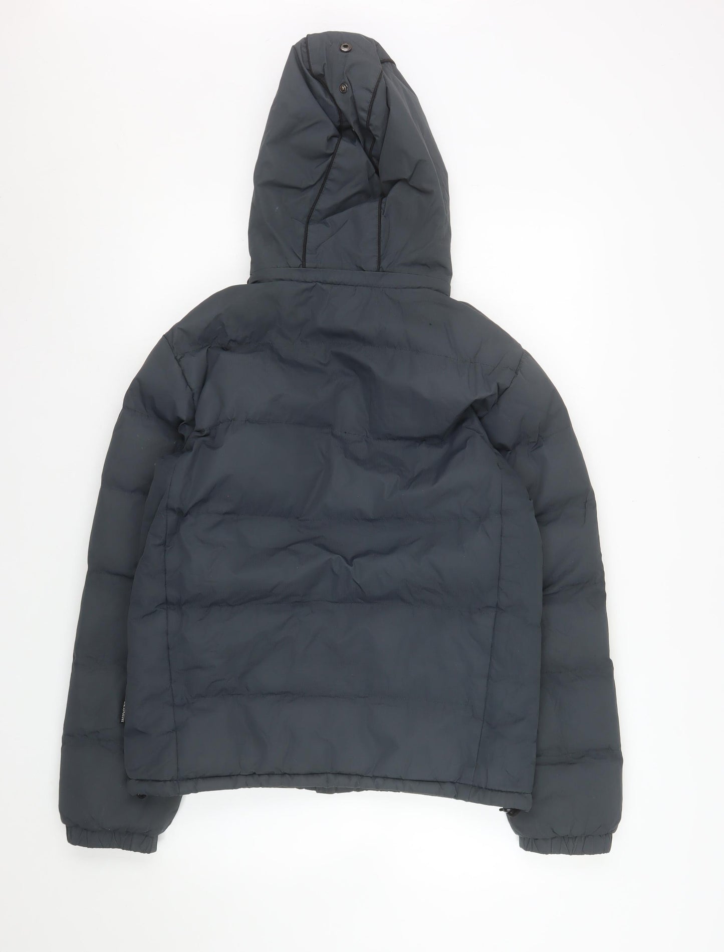 Trespass Boys Grey Waterproof Puffer Jacket 13 Years Hooded Winter Coat