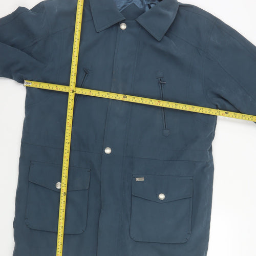 Saxon Women’s Blue Mid-Length Parka Jacket M Waterproof Lined