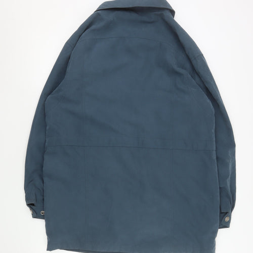 Saxon Women’s Blue Mid-Length Parka Jacket M Waterproof Lined