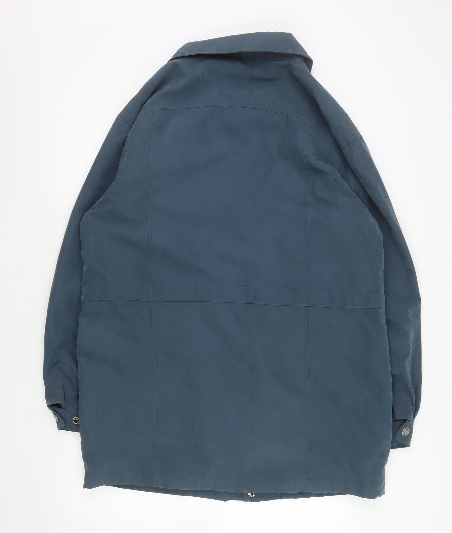 Saxon Women’s Blue Mid-Length Parka Jacket M Waterproof Lined