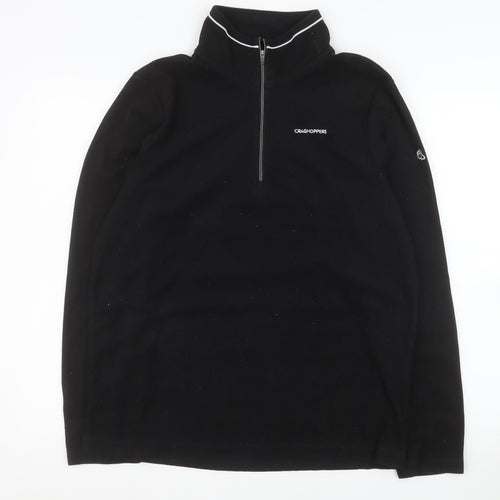 Craghoppers Men's Black Fleece Half Zip Pullover Sweatshirt M