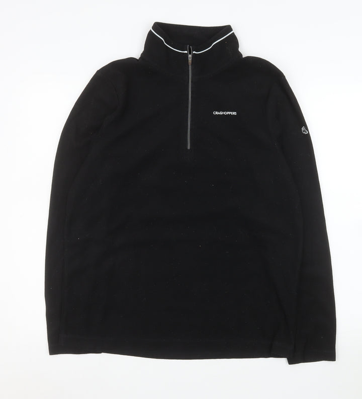 Craghoppers Men's Black Fleece Half Zip Pullover Sweatshirt M