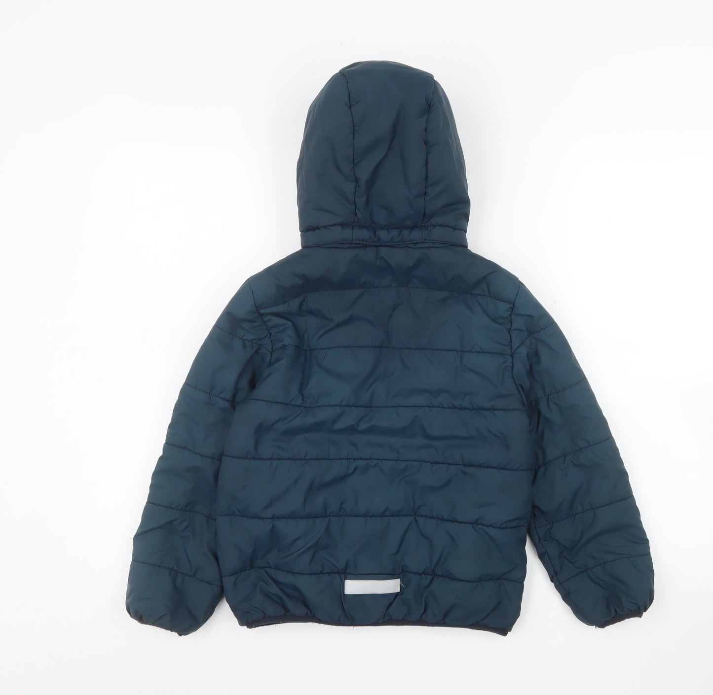 Name It Boys Blue Hooded Puffer Jacket 7 Years Quilted Winter Coat