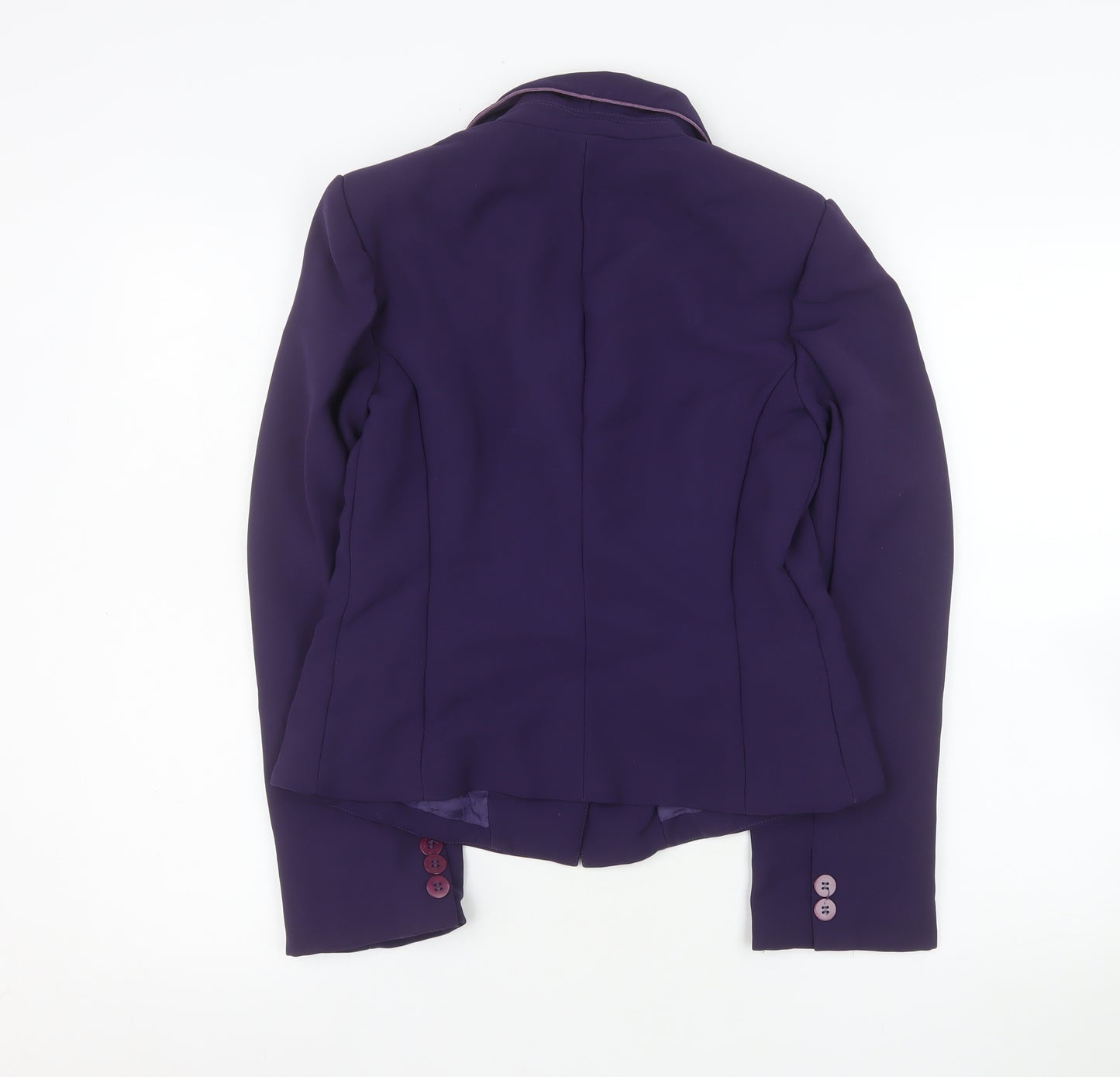 Gregory Women's Purple Blazer Size 12 Tailored Two-Button Jacket