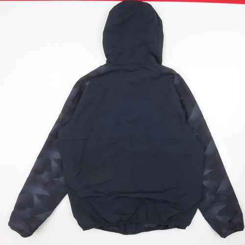 Primark Men’s Blue XL Windbreaker Hooded Jacket Lightweight Nylon