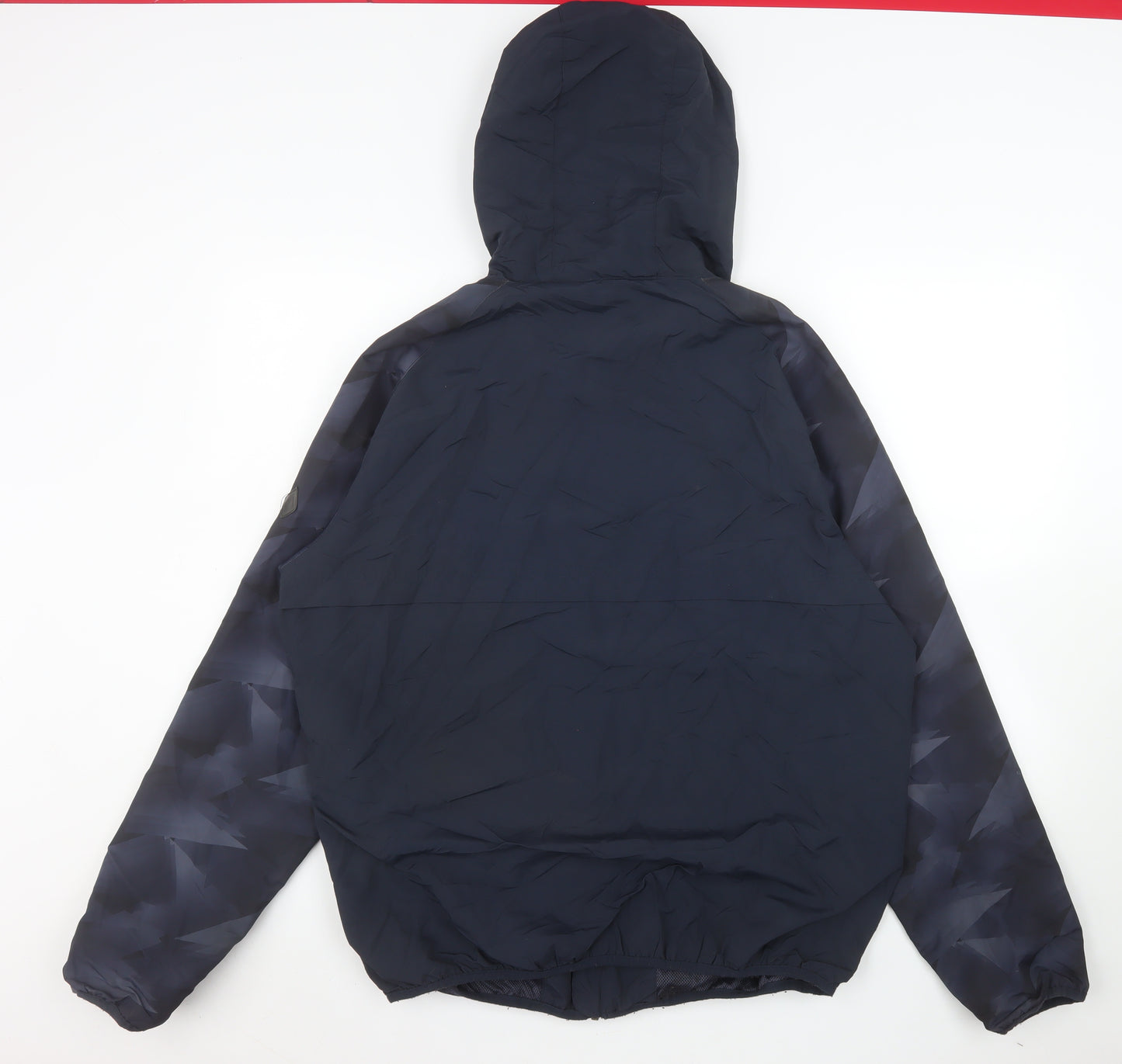 Primark Men’s Blue XL Windbreaker Hooded Jacket Lightweight Nylon