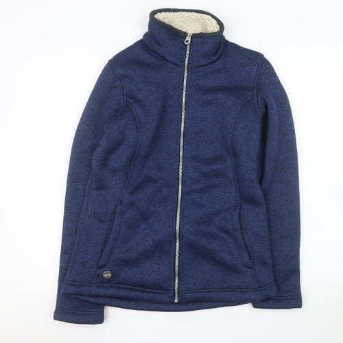 Regatta Women’s Blue Fleece Jacket UK 12 Full Zip Warm Lined Outdoor Coat