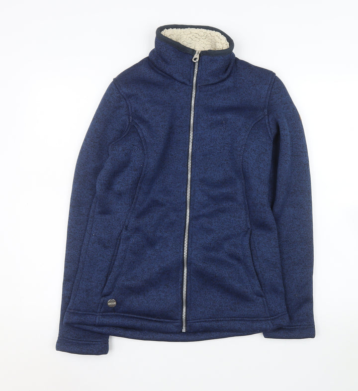 Regatta Women’s Blue Fleece Jacket UK 12 Full Zip Warm Lined Outdoor Coat