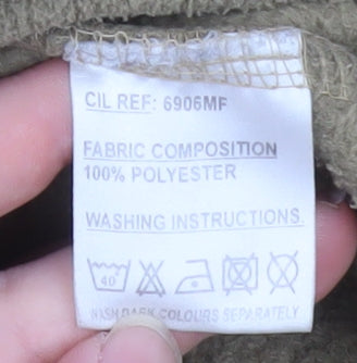 Henley Storm Men's Beige Fleece 1/4 Zip Pullover Sweatshirt Size L