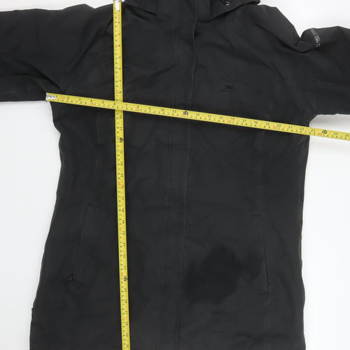 Trespass Womens Black 2XL Waterproof Parka Coat Hooded Long Sleeve