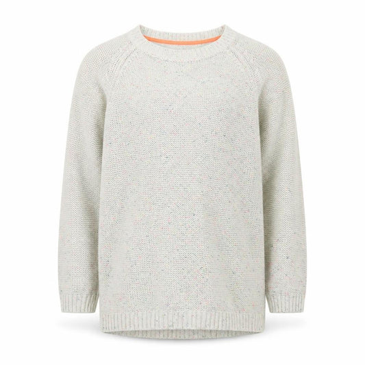 Front view of Johnnie b boys’ ivory knit crew neck jumper 15-16 years