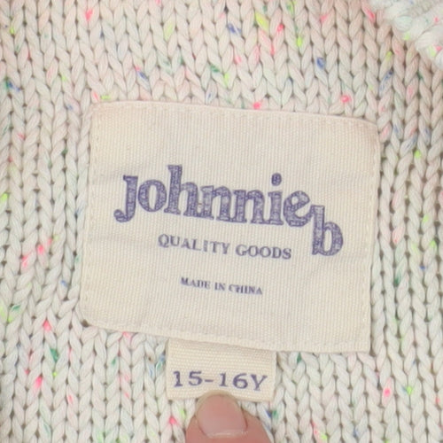 Johnnie b Boys Ivory Knit Crew Neck Pullover Jumper 15-16 Years