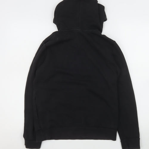 Adidas Womens Black Pullover Hoodie Size S 8-10 Cotton Blend