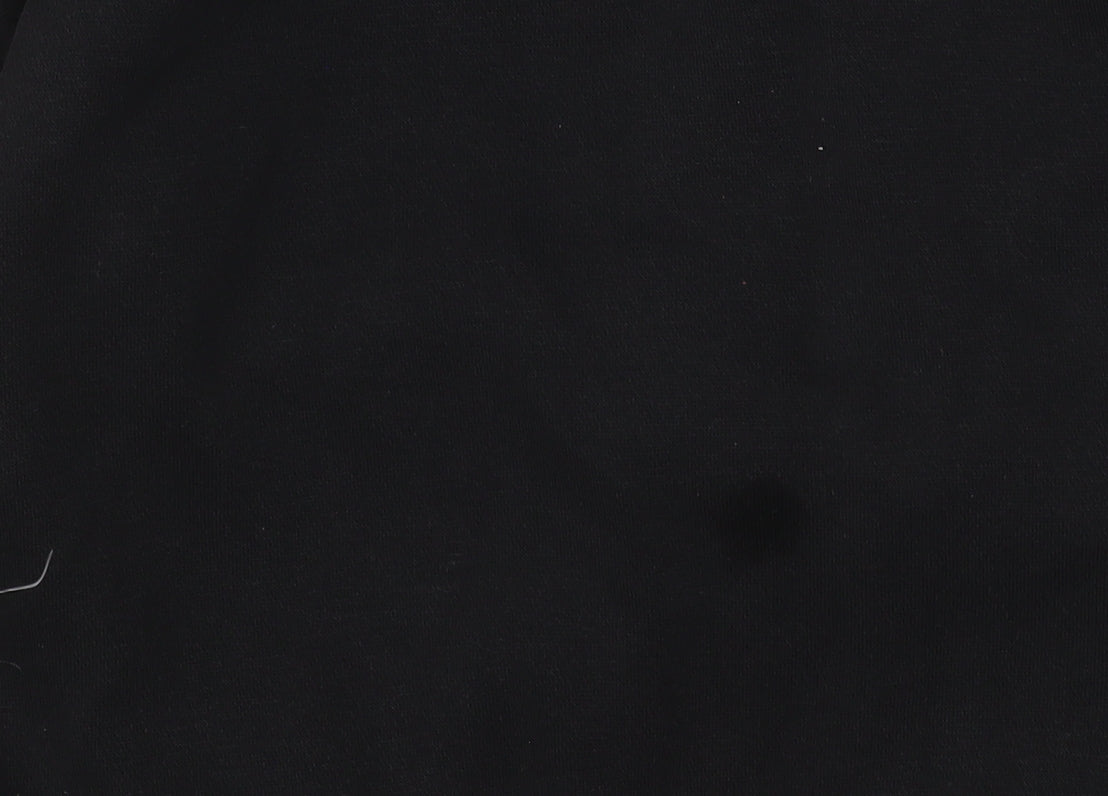 Adidas Womens Black Pullover Hoodie Size S 8-10 Cotton Blend