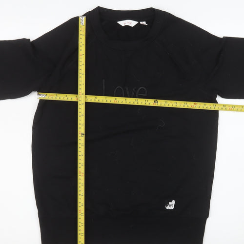 Ben de Lisi Women’s Black Love Pullover Sweatshirt Size S