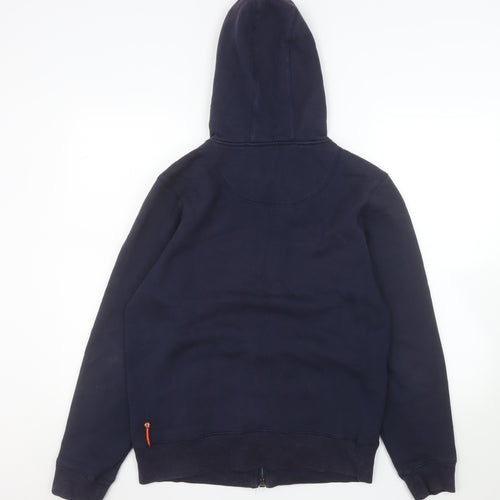 Luke Men's Blue Medium Hooded Full Zip Jacket