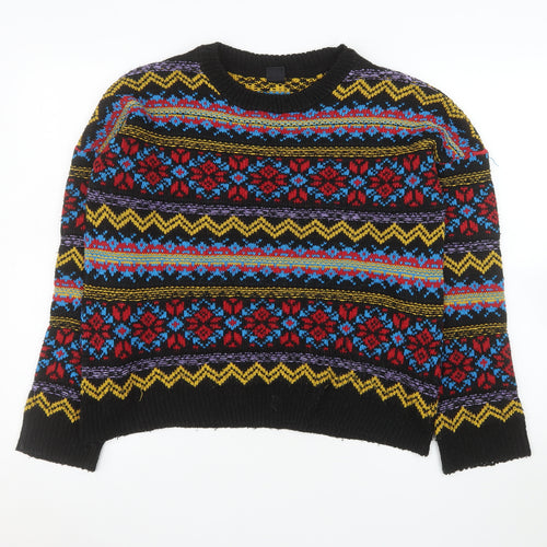 Urban Outfitters Women’s Multicoloured Fair Isle Knit Jumper Size S