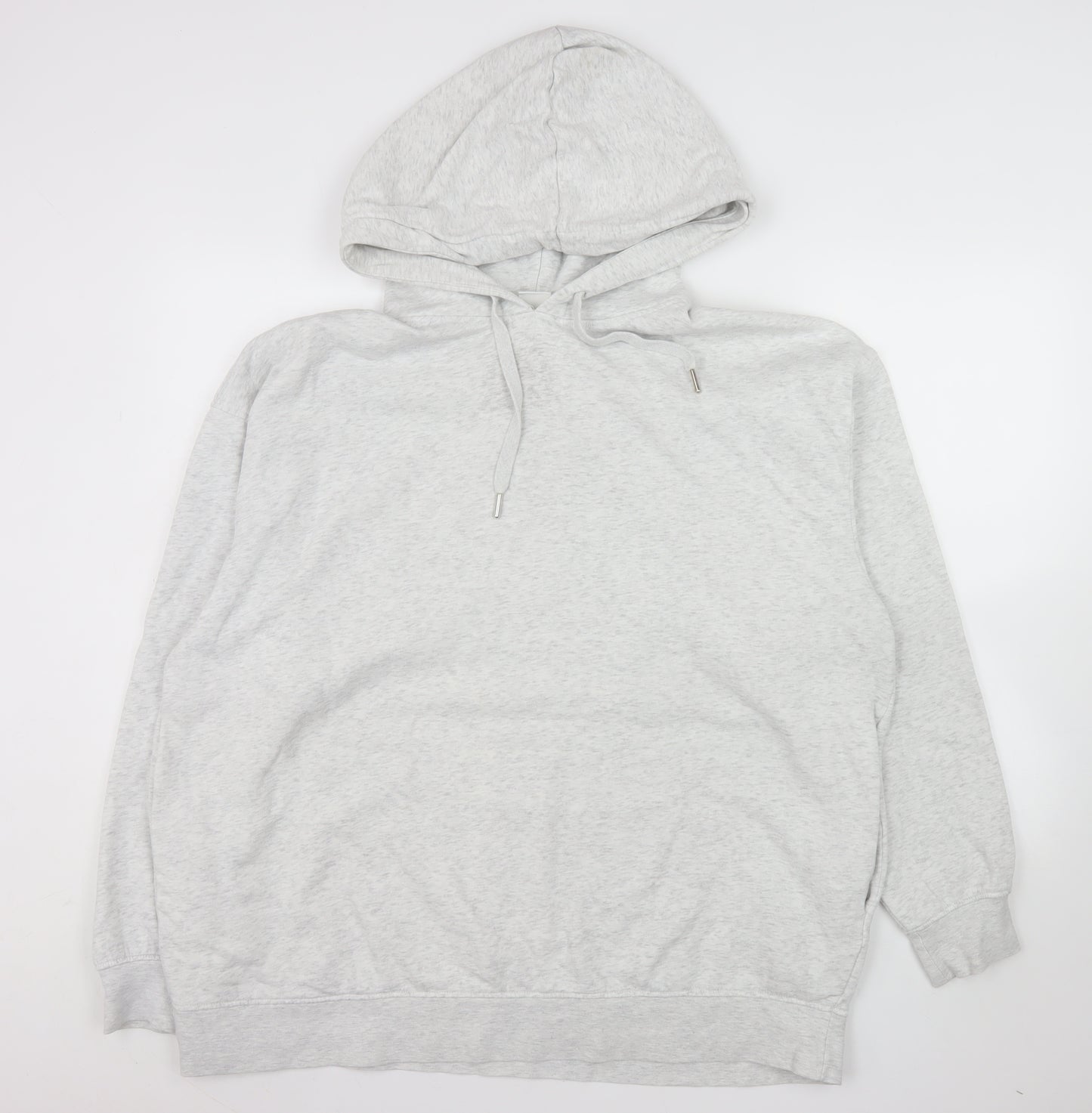 H&M Men’s Grey Pullover Hoodie Size M Casual Cotton Blend