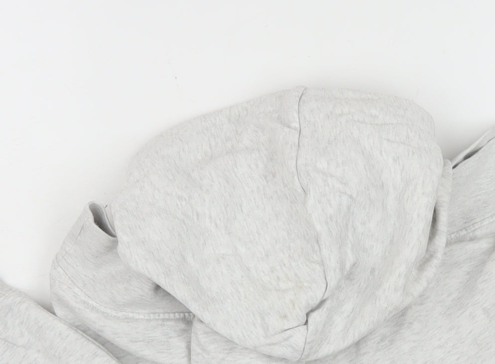 H&M Men’s Grey Pullover Hoodie Size M Casual Cotton Blend