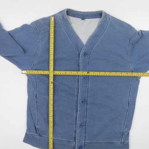 Uniqlo Men’s Blue Cotton Blend Basic Jacket Size S