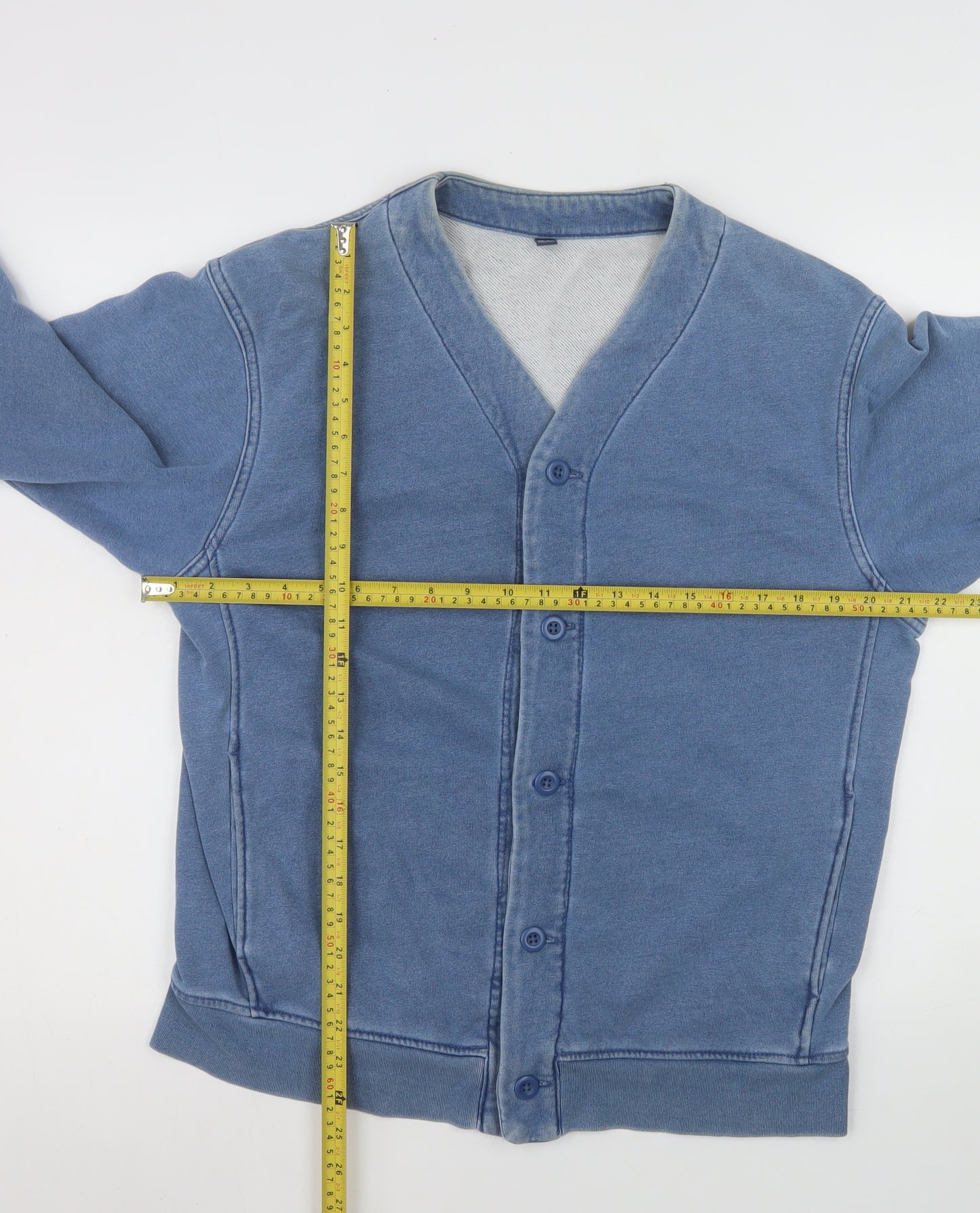 Uniqlo Men’s Blue Cotton Blend Basic Jacket Size S