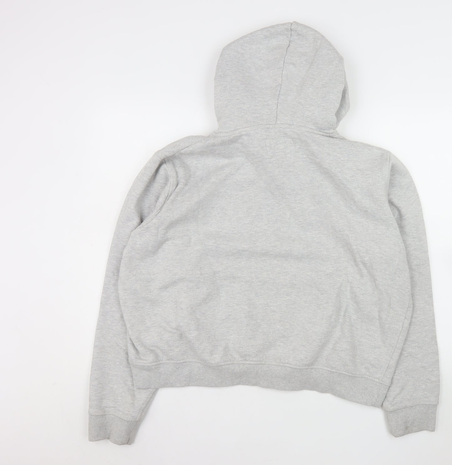 Jack Wills Women Grey Hooded Pullover Hoodie Size 18 Cotton Blend