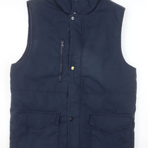 Fort Workwear Men's Blue Small Padded Bodywarmer Waistcoat