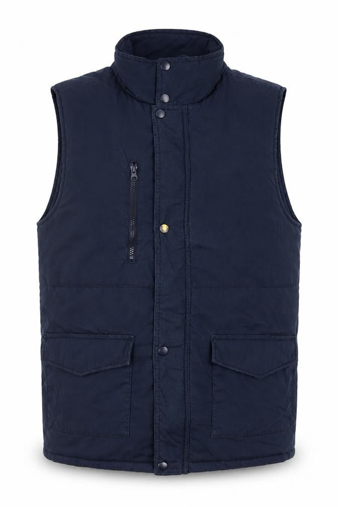 Fort Workwear Men's Blue Small Padded Bodywarmer Waistcoat