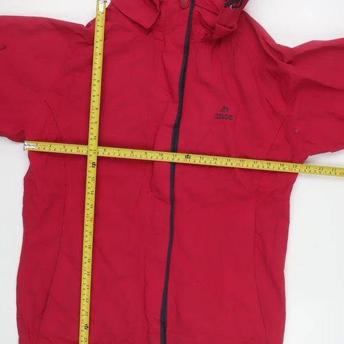 Craghoppers Women's Red Waterproof Hooded Rain Jacket UK 10