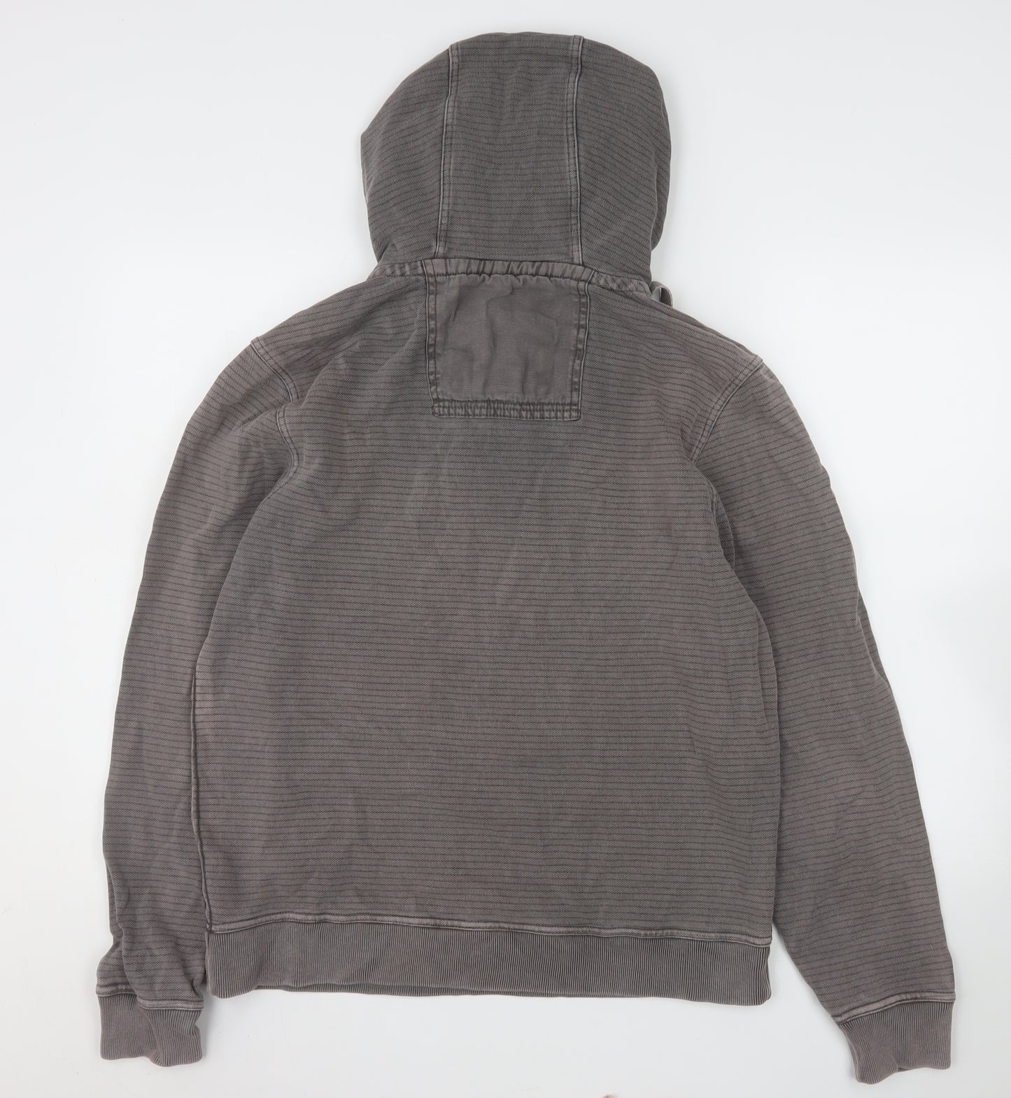 Animal Mens Grey Pullover Hoodie Large Cotton Blend Casual