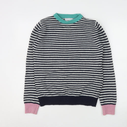Marks and Spencer Women’s Multicoloured Striped Wool Blend Jumper Size 6