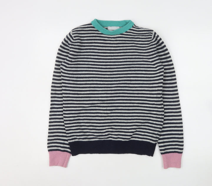 Marks and Spencer Women’s Multicoloured Striped Wool Blend Jumper Size 6